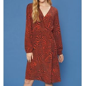 NWT Modcloth animal print wrap dress